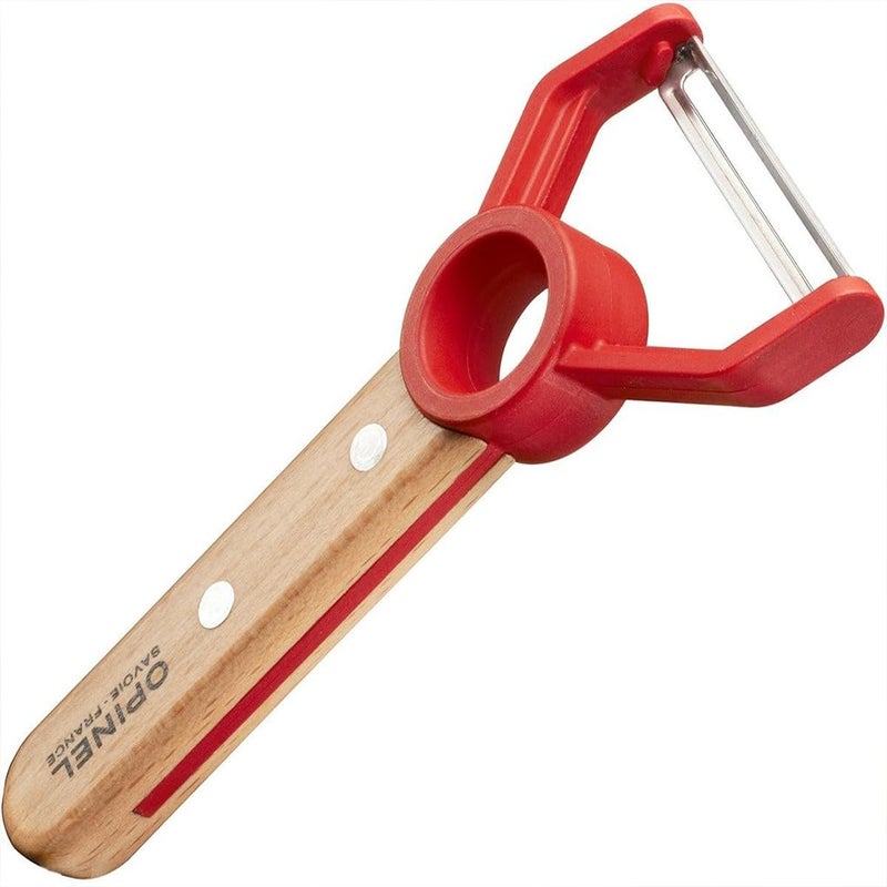 Opinel Le Petit Chef Peeler For Children and Teaching Food Prep and Kitchen Safety, Made in France - Image 1